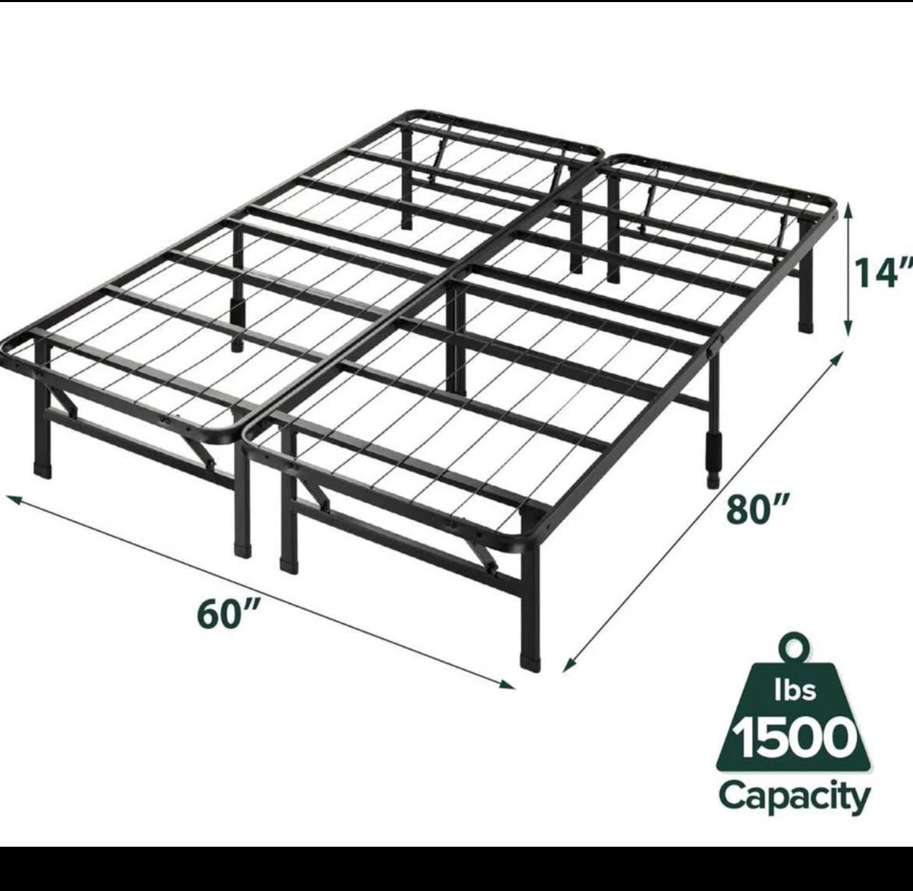 Queen Size Metal Bed Frame