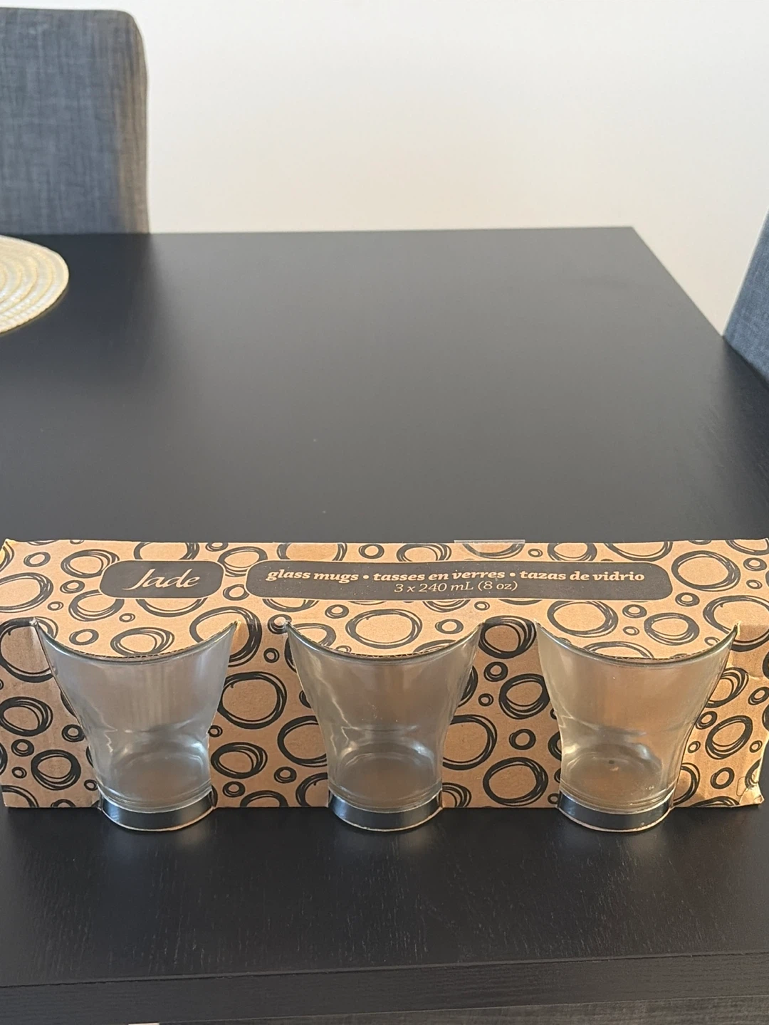 Jade Glass Mugs Set of 3