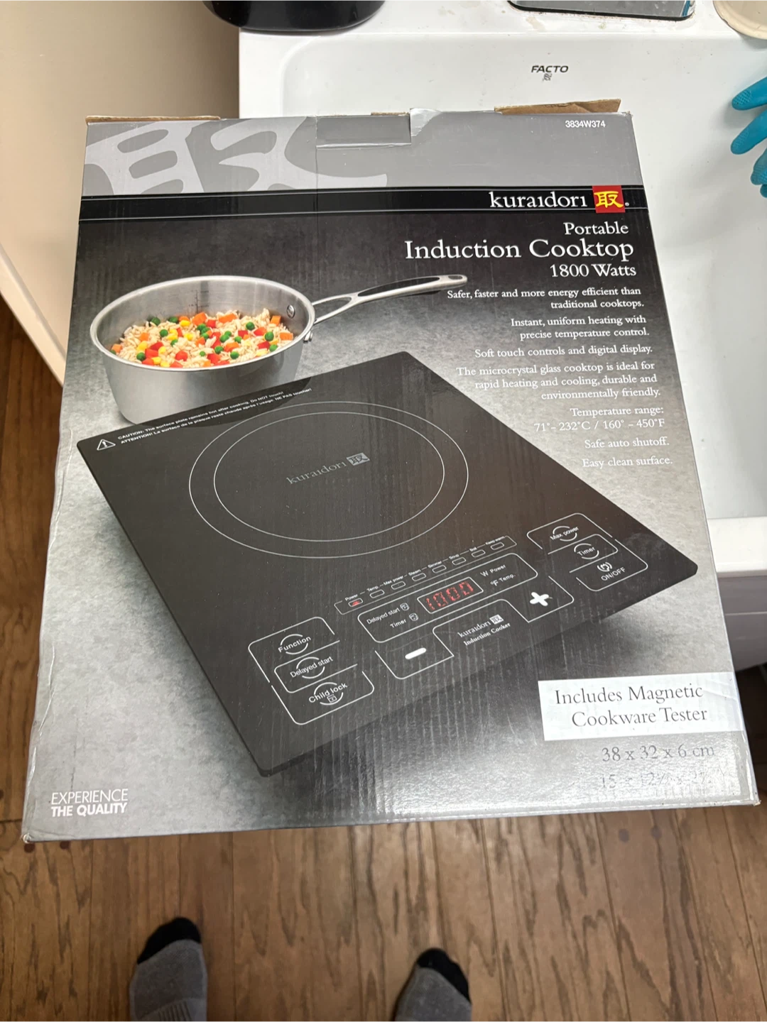 Kuraidori Portable Induction Cooktop 1800 Watts