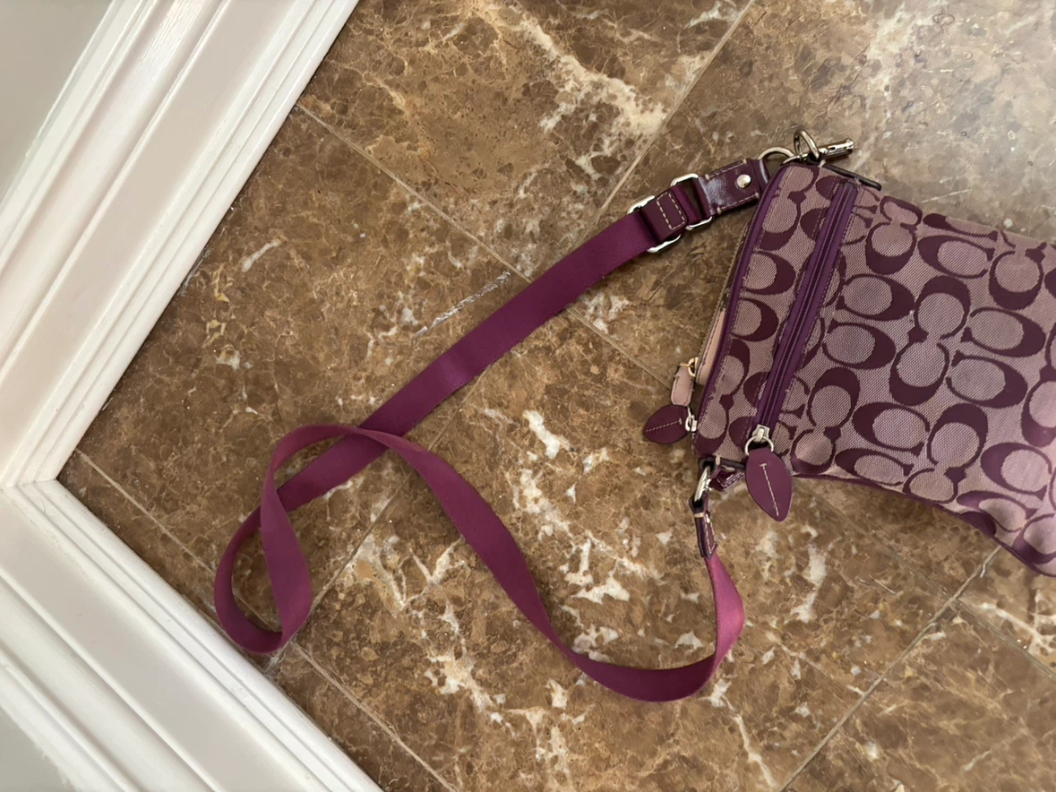 Coach Signature Crossbody Bag - Purple - photo 2