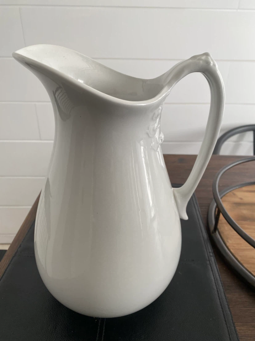 Vintage Johnson Brothers  White Ceramic Pitcher - photo 2
