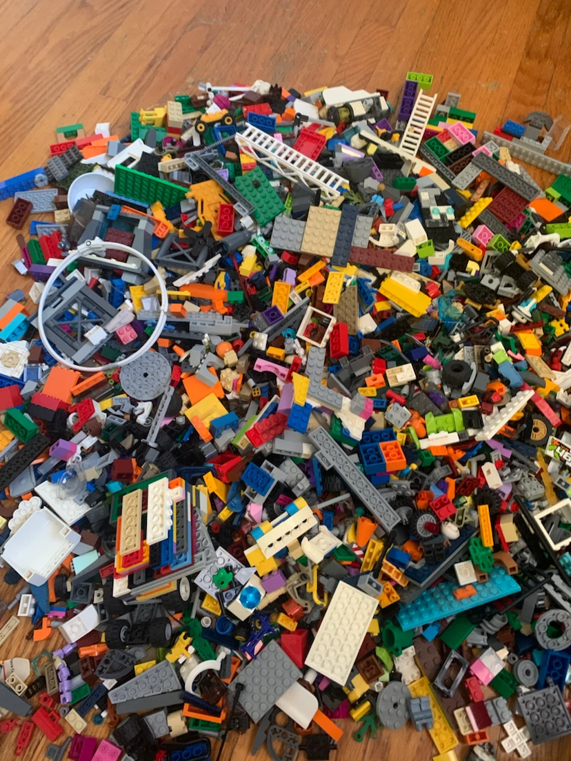 Large Bulk Lot of Assorted LEGO Pieces and Minifigures - photo 2