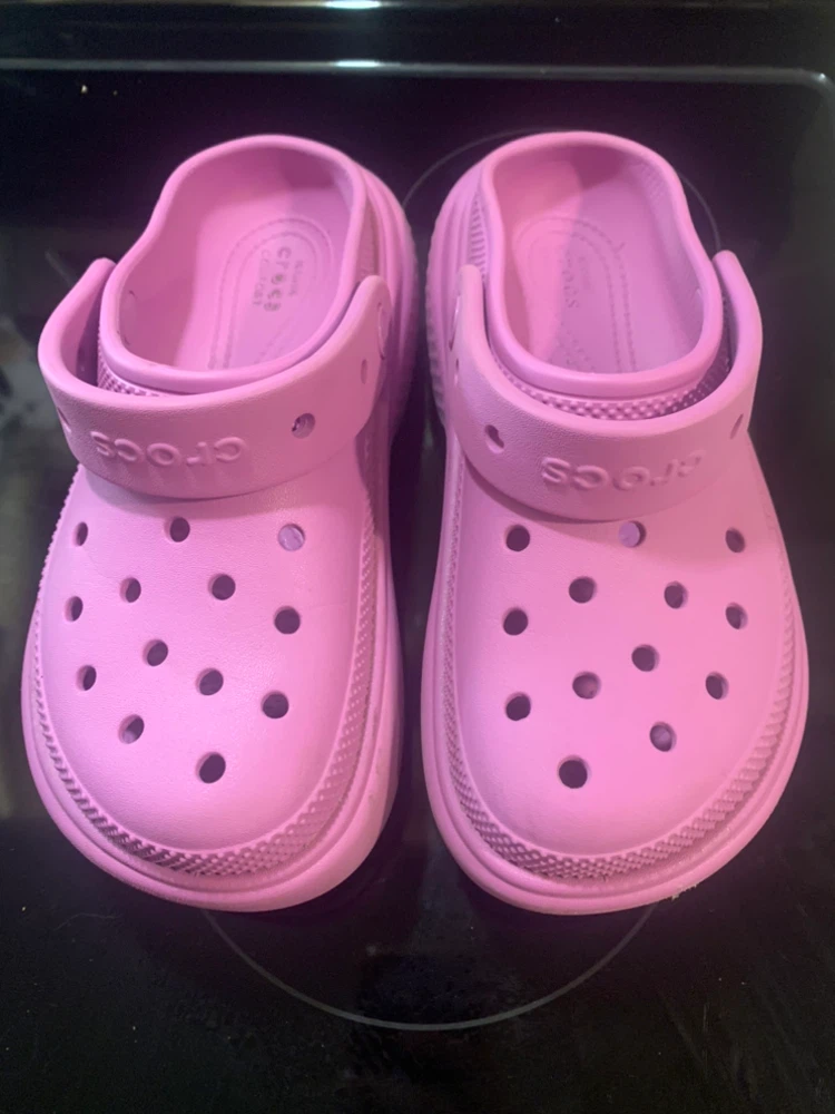 Pink Crocs Platform Clogs Size Women's 6