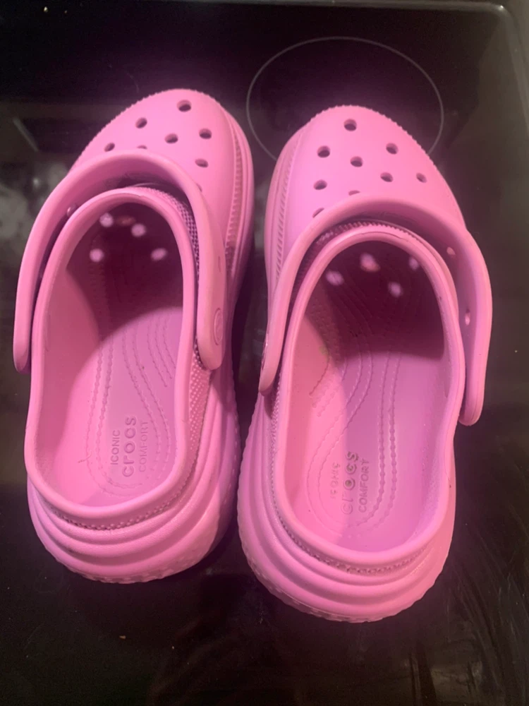 Pink Crocs Platform Clogs Size Women's 6 - photo 2