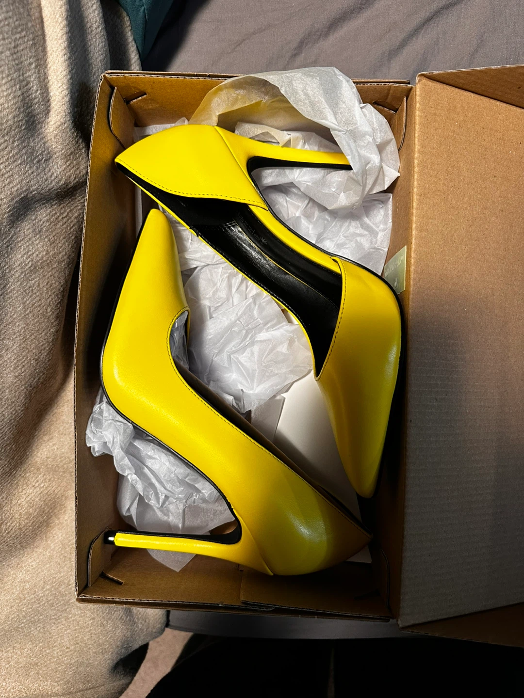 ShoeDazzle Yellow Pointed Heels - photo 3