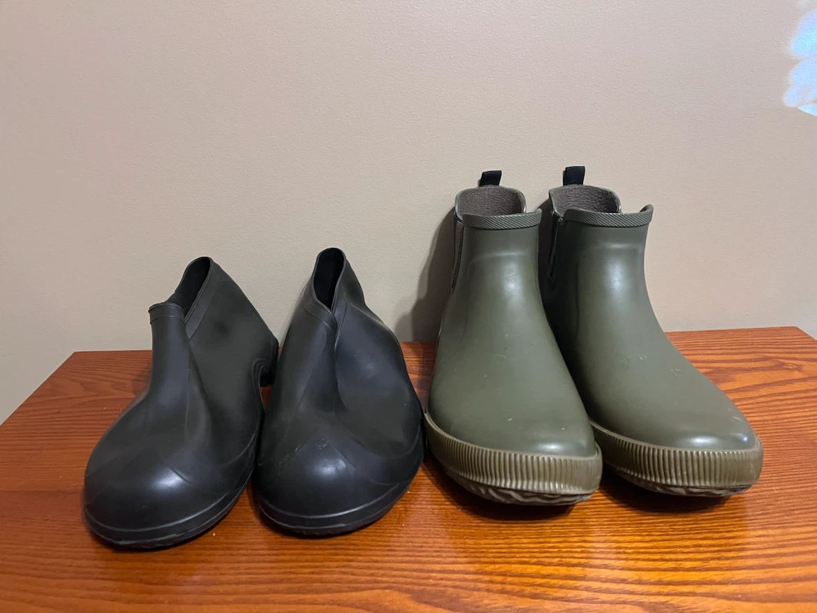 MEN’s BOOTS(Size 12) OVERSHOE COVERS (Large) - photo 3