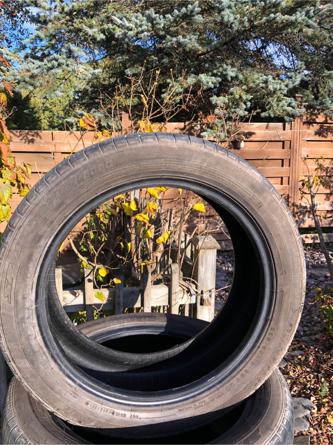 Set of 4 Dunlop SP Sport 5000 Tires