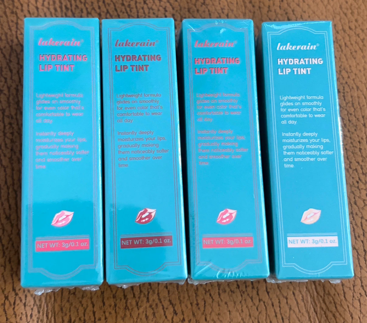 Lakerain Hydrating Lip Tints - 4 Pack