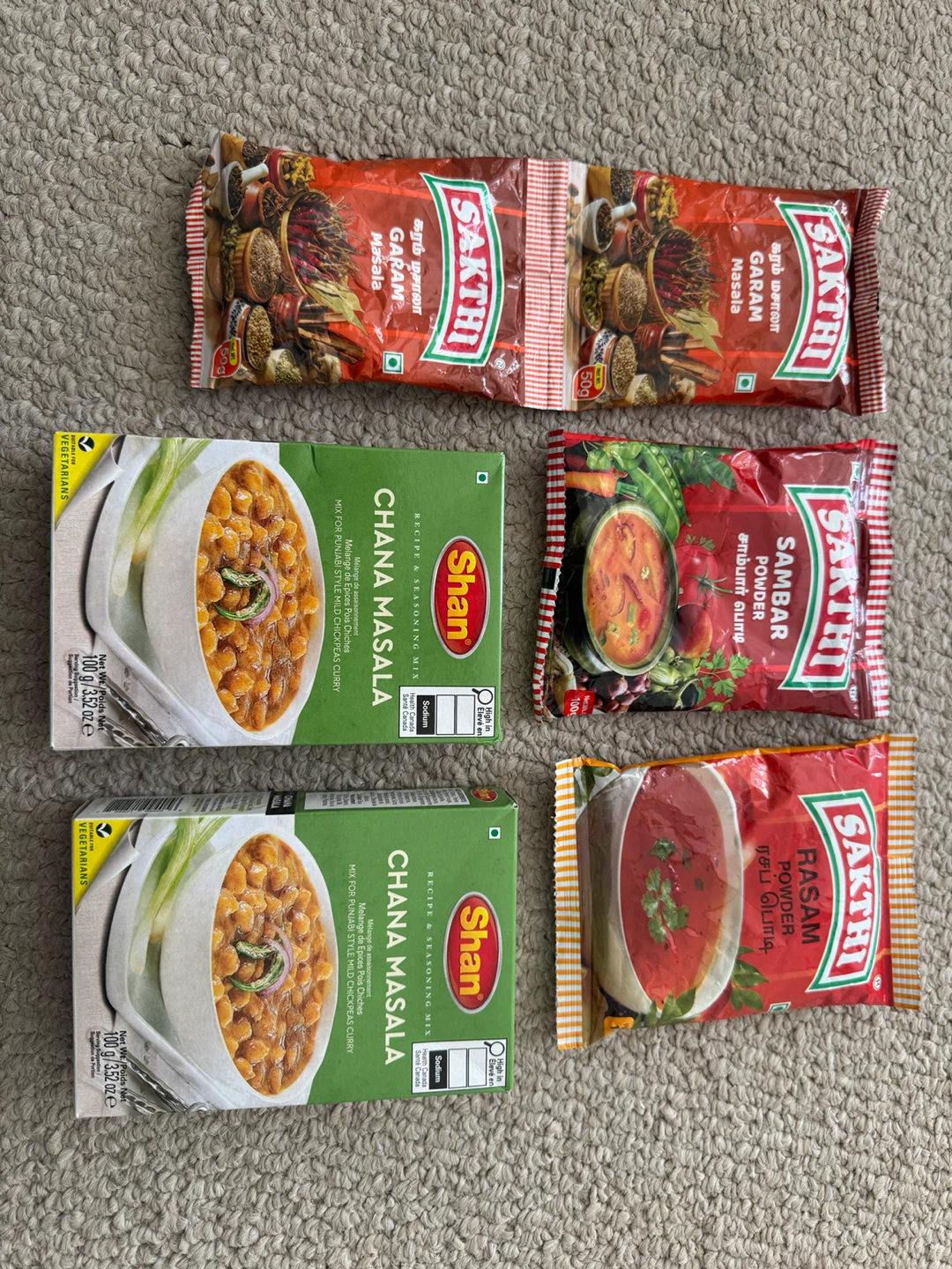 Shan Chana Masala and Sakthi Spice Mix Bundle