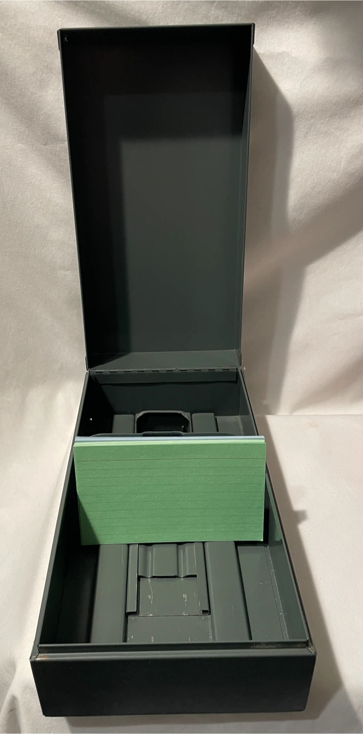 Oxford Metal Index Card File Box for 3x5” Cards - photo 3