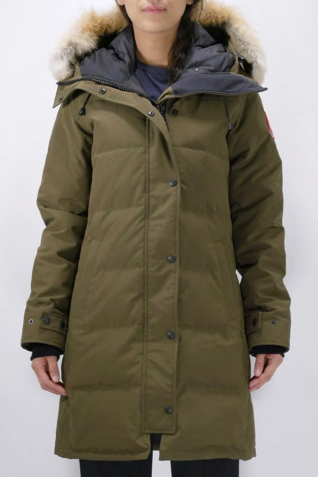 Canada Goose Olive Green Parka with Fur Trim Hood size slim M - photo 3