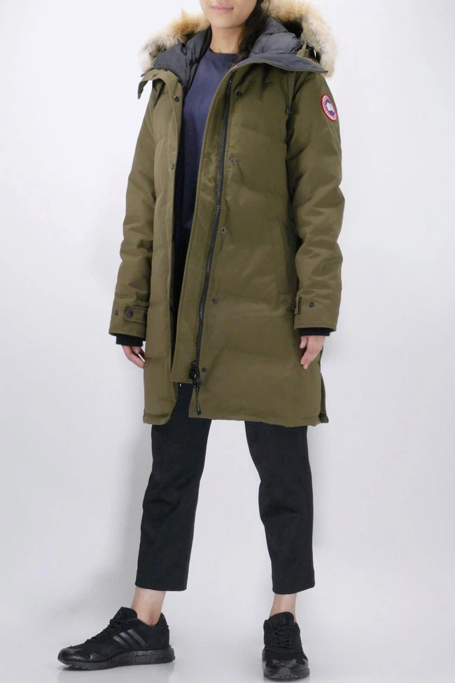 Canada Goose Olive Green Parka with Fur Trim Hood size slim M - photo 4