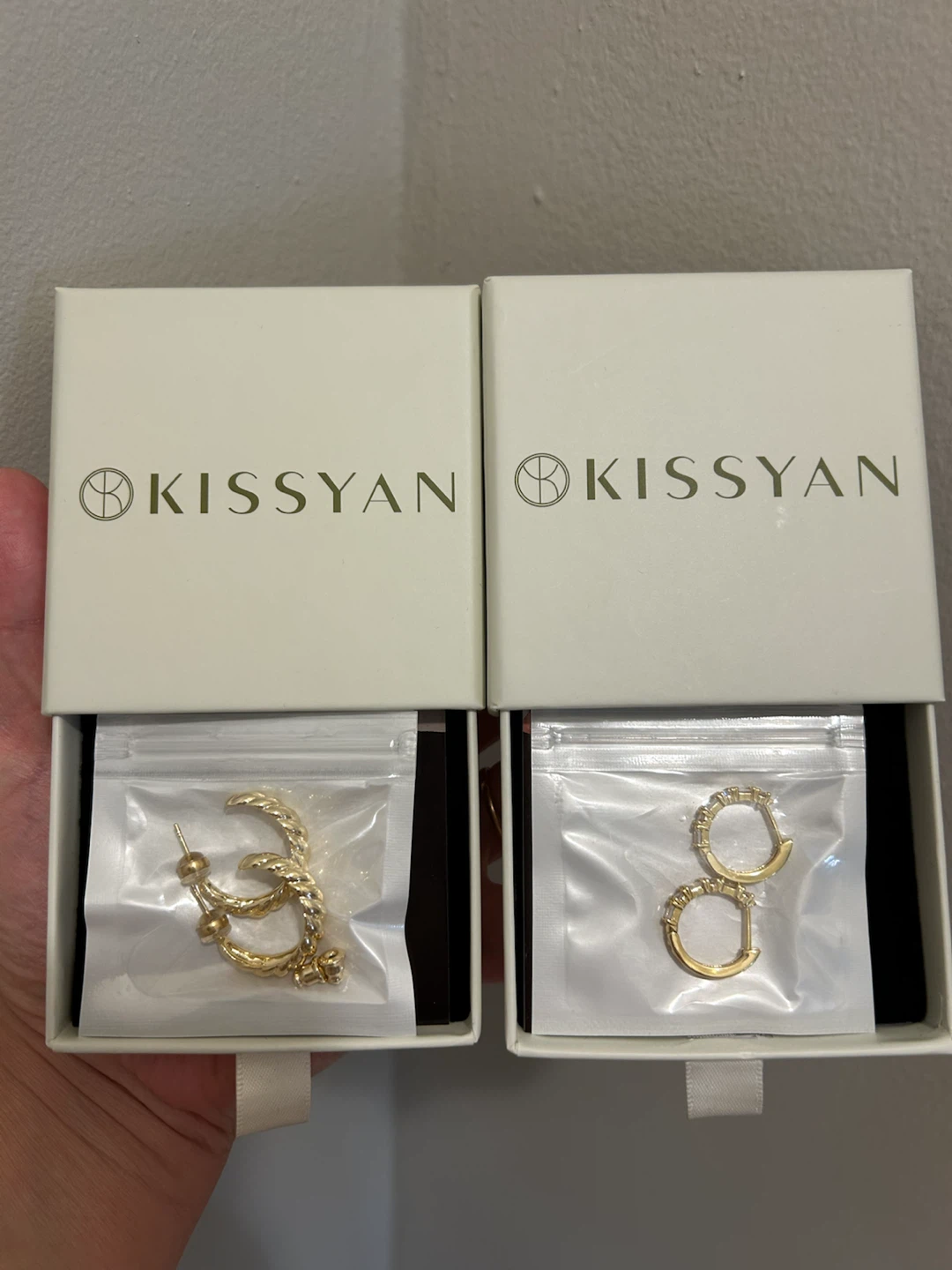 Brand New in Box KISSYAN Gold Earrings (Pair or Bundle)