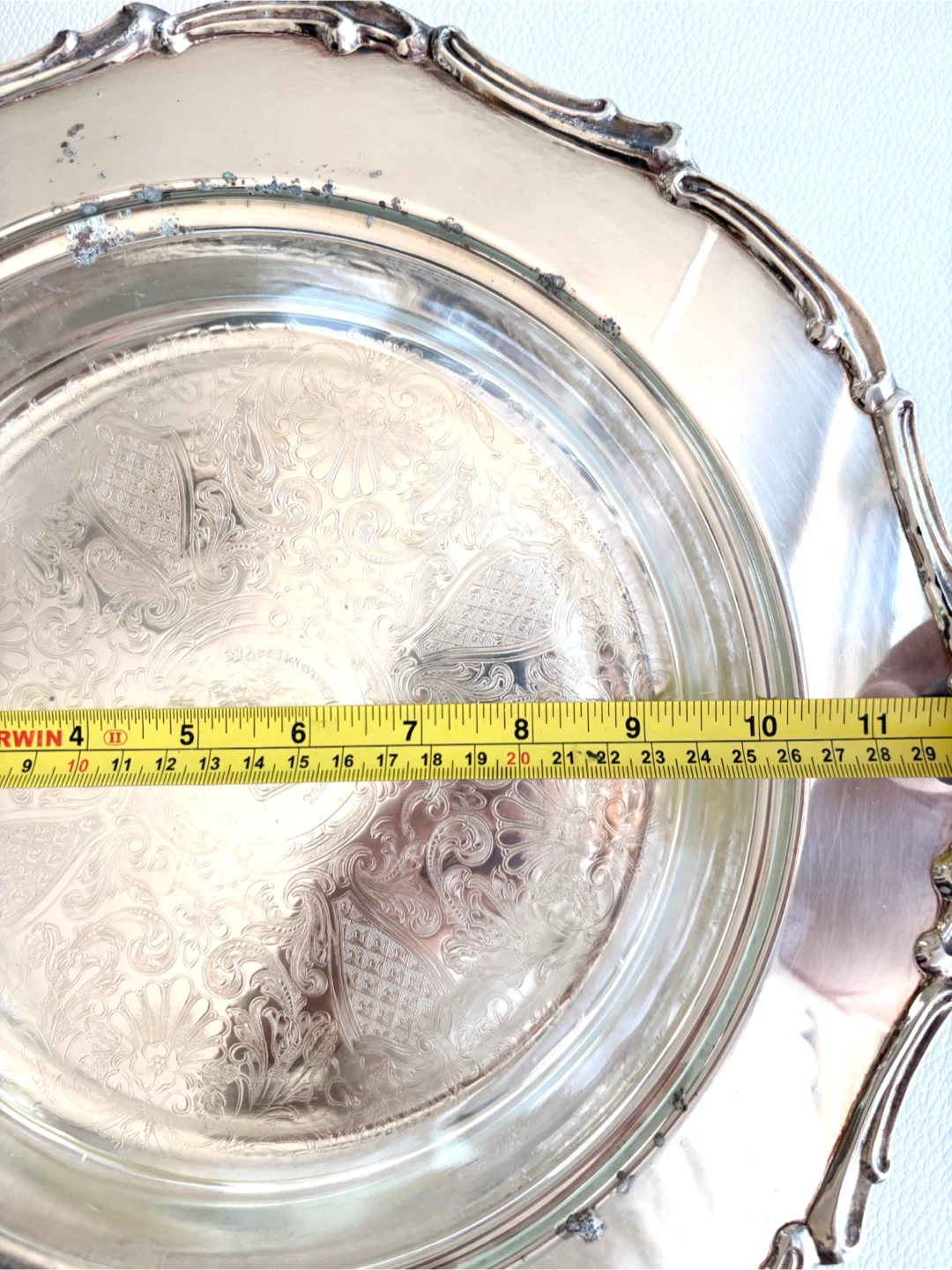 Silverplate Covered Casserole Server with Glass Insert - photo 5