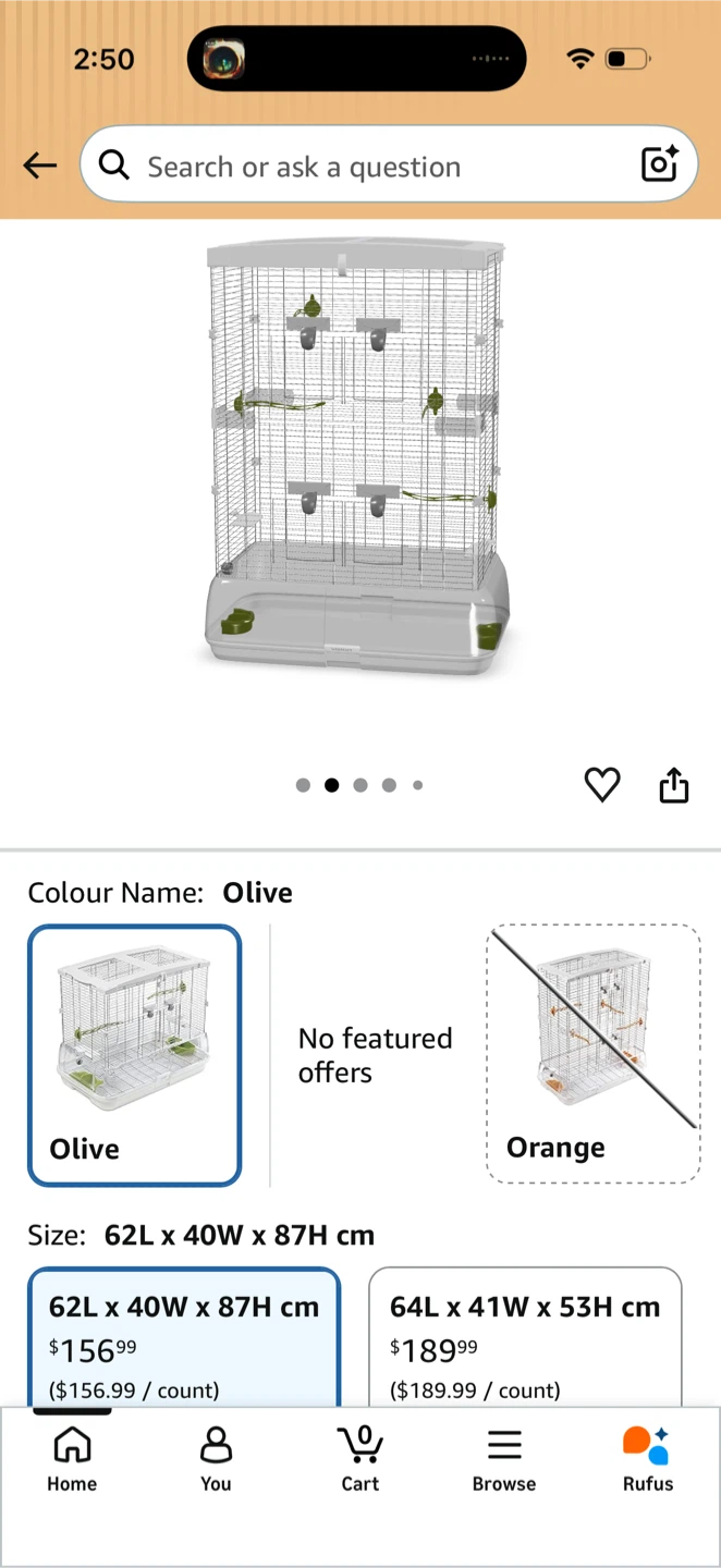 Vision Bird Cage Olive - photo 2