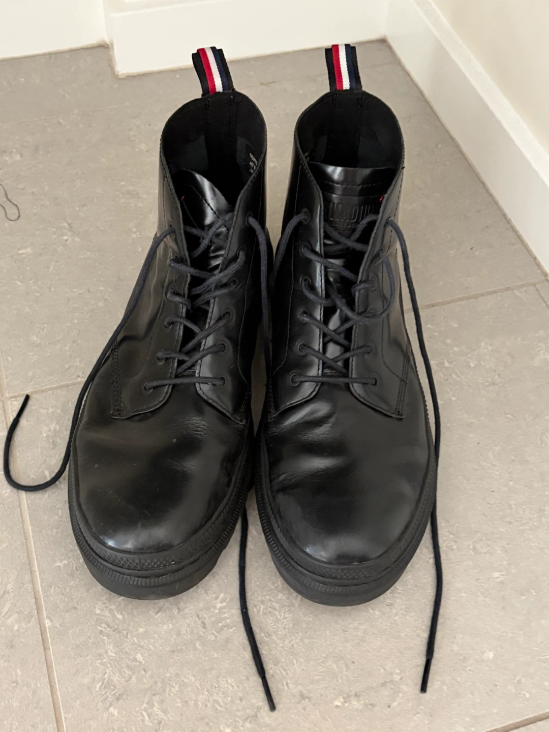 Palladium Black Leather Boots - Size 11 US