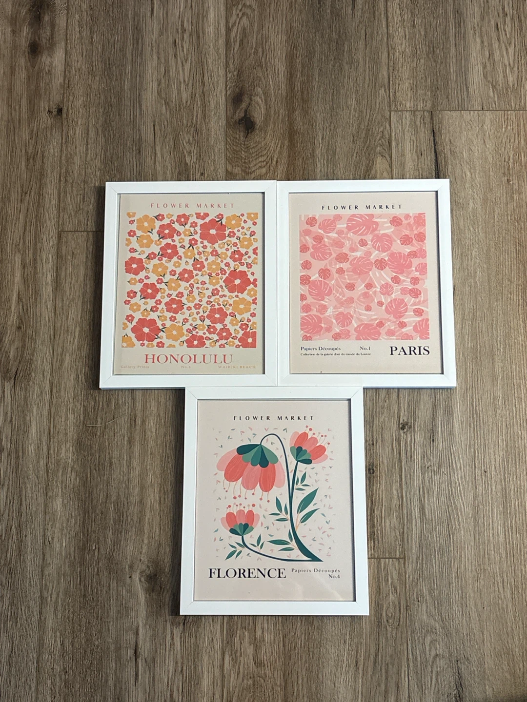 Set of 8 floral prints*FRAME INCLUDED* - photo 3