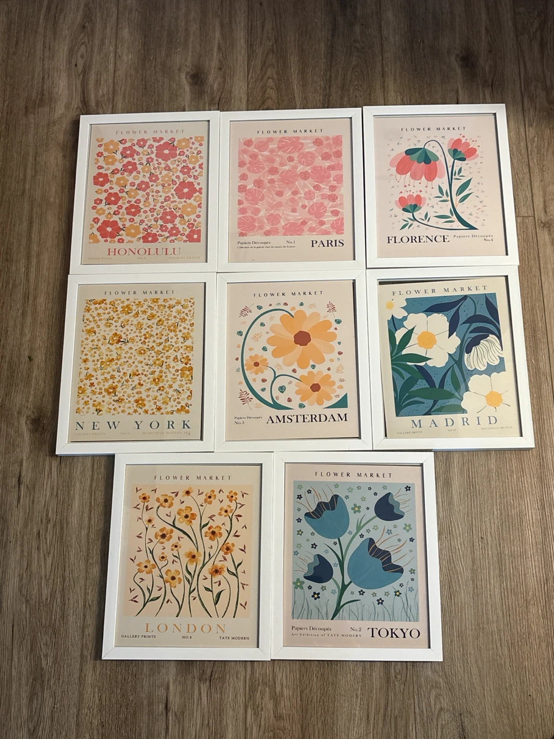 Set of 8 floral prints*FRAME INCLUDED* - photo 4