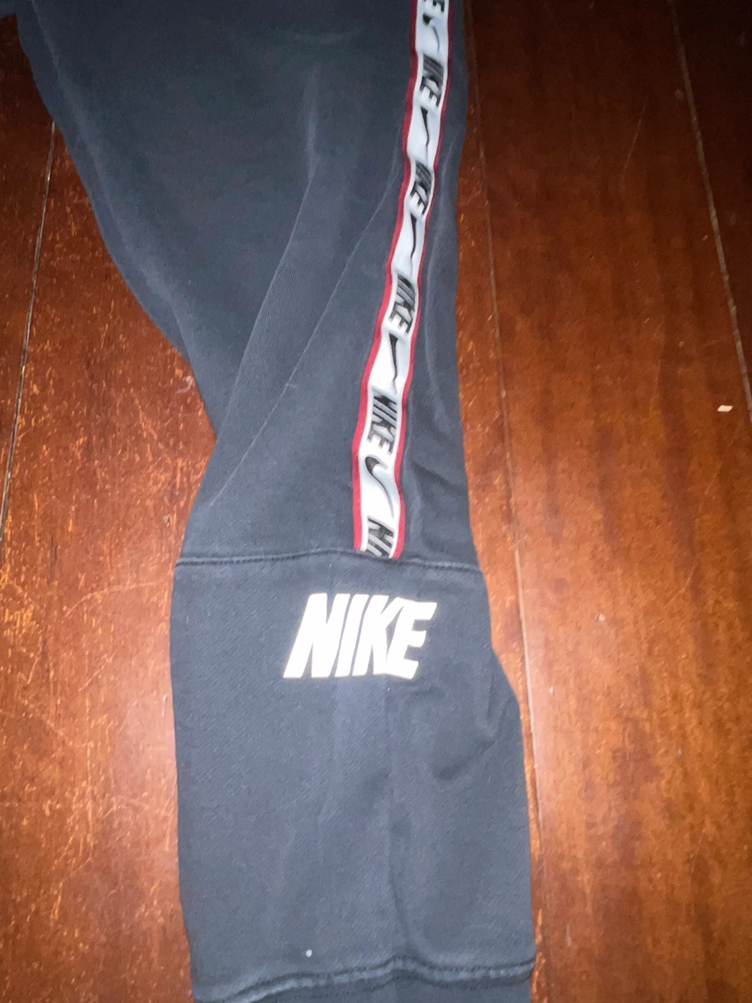 Nike NSW Fleece Joggers Black White Size M - photo 3
