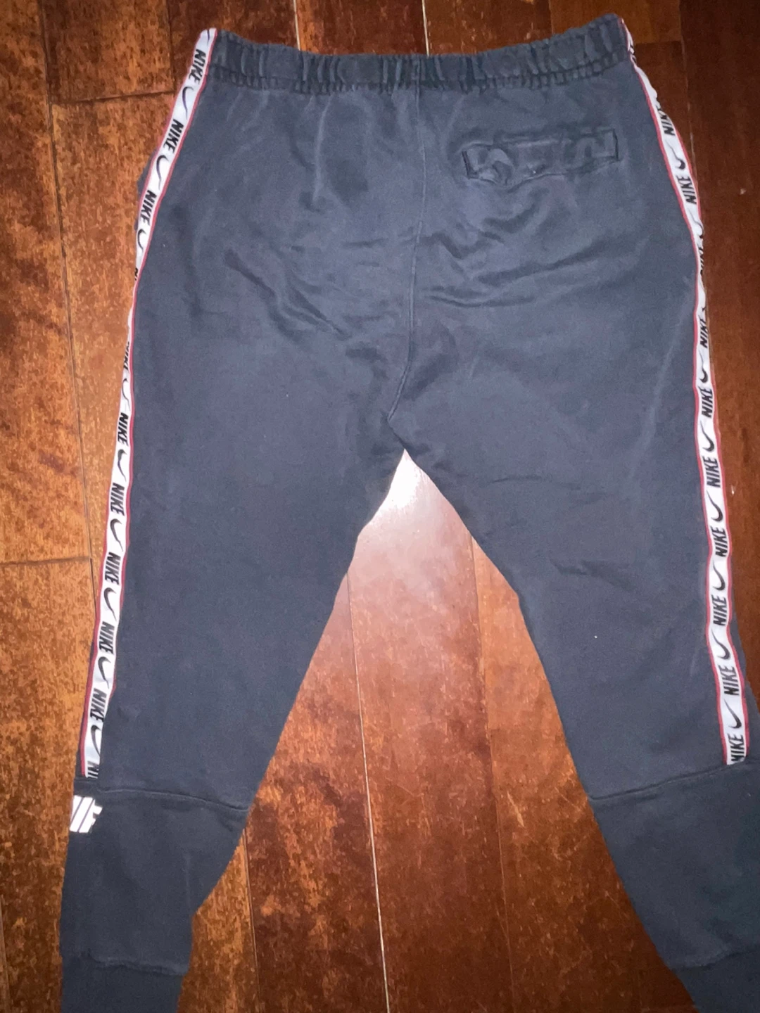 Nike NSW Fleece Joggers Black White Size M - photo 5