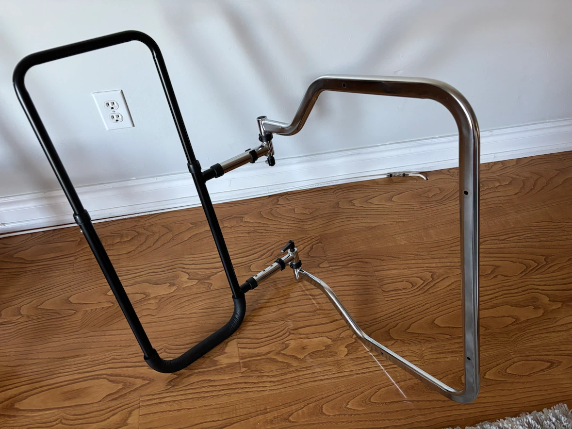 Steel/black bed rail