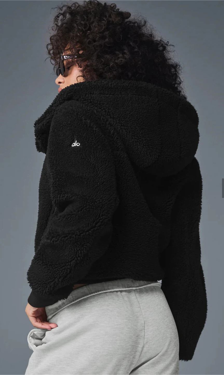 Alo Yoga Black Foxy Sherpa Jacket - photo 2