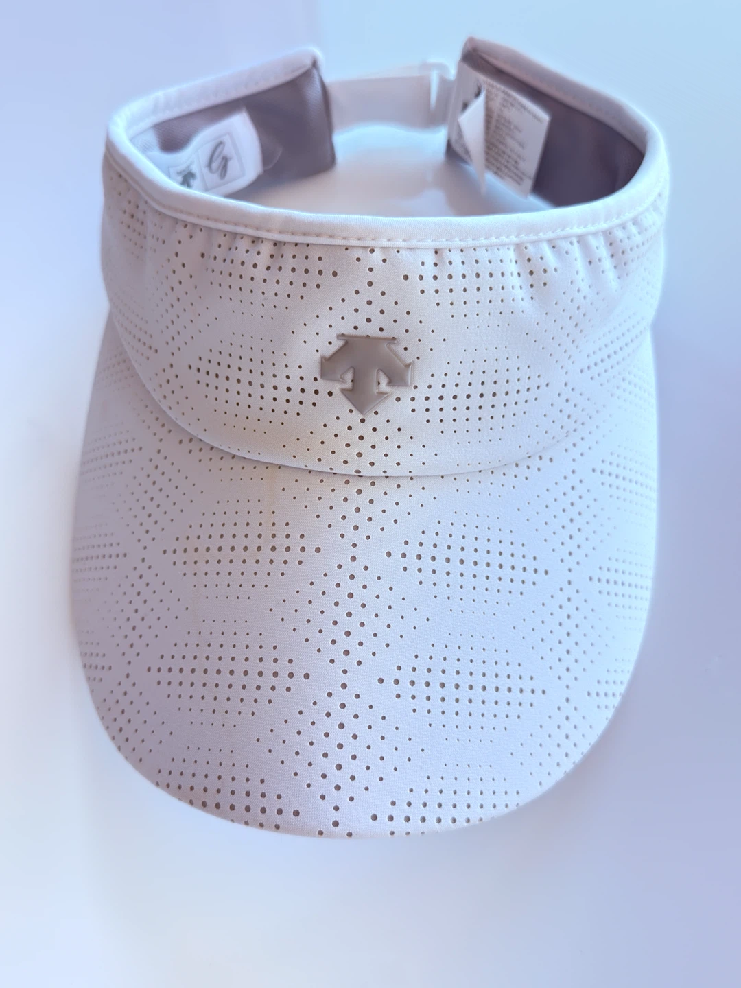 Descente Golf Visor (White) — Perforated