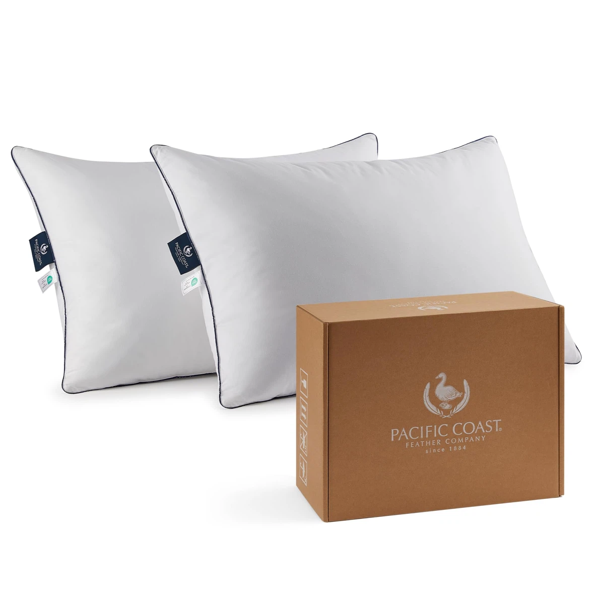 Pacific Coast Goose Feather & Down Pillows - King Size, Set of 2