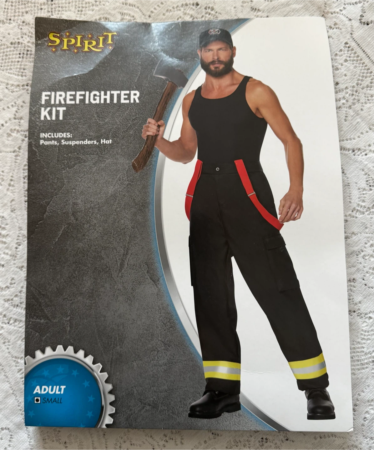 Halloween Men’s  Firefighter Kit Costume (Small-Like 🆕)
