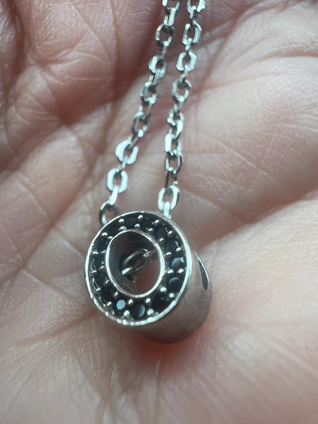 925 silver and black diamonds necklace - photo 5
