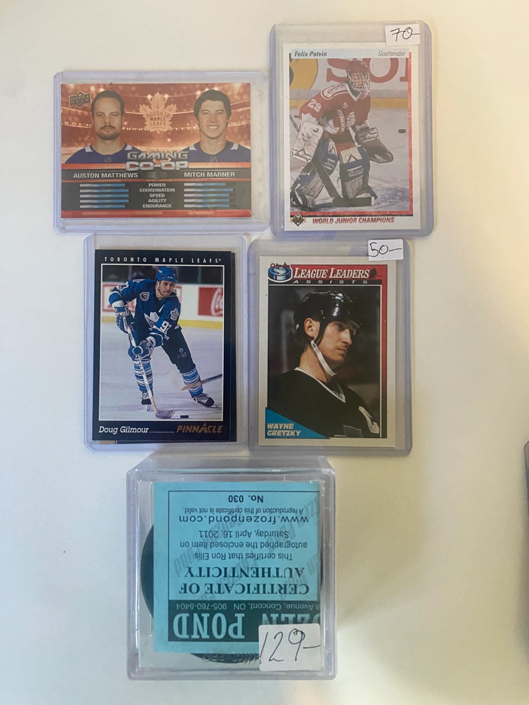 Autographed Ron Ellis Toronto Maple Leafs Hockey Puck - photo 5