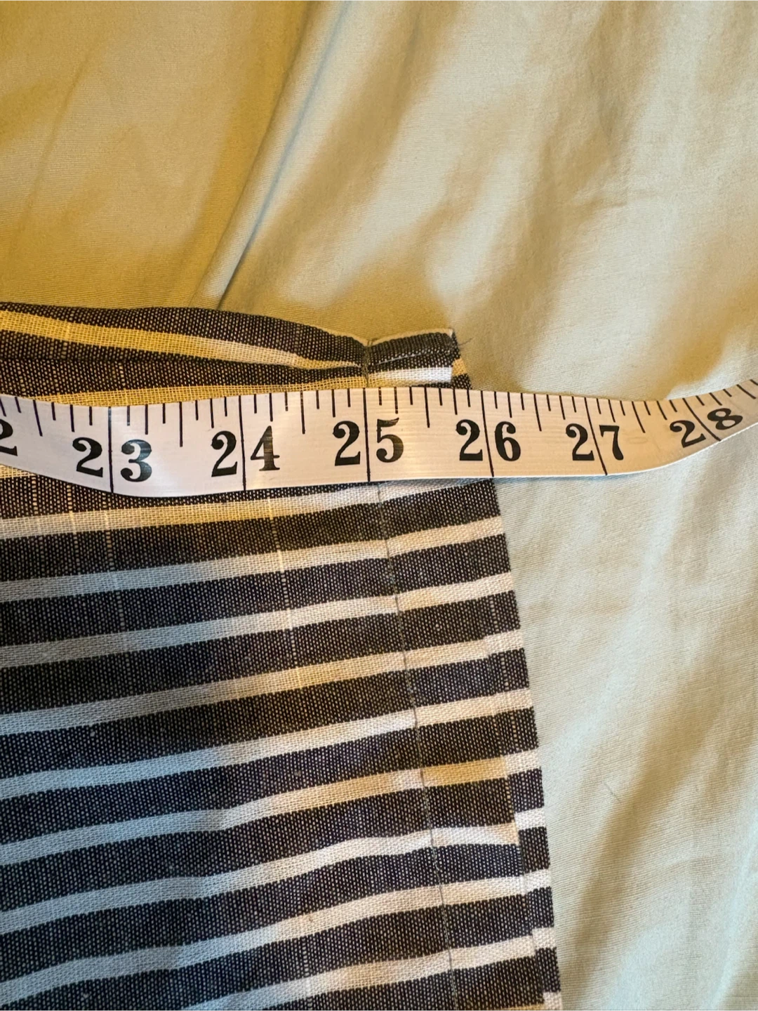 Striped Elastic Waist Trousers - photo 3