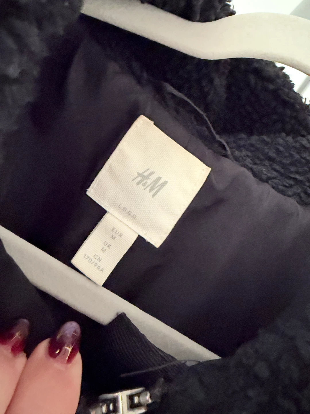 H&M Black Teddy Jacket - photo 2