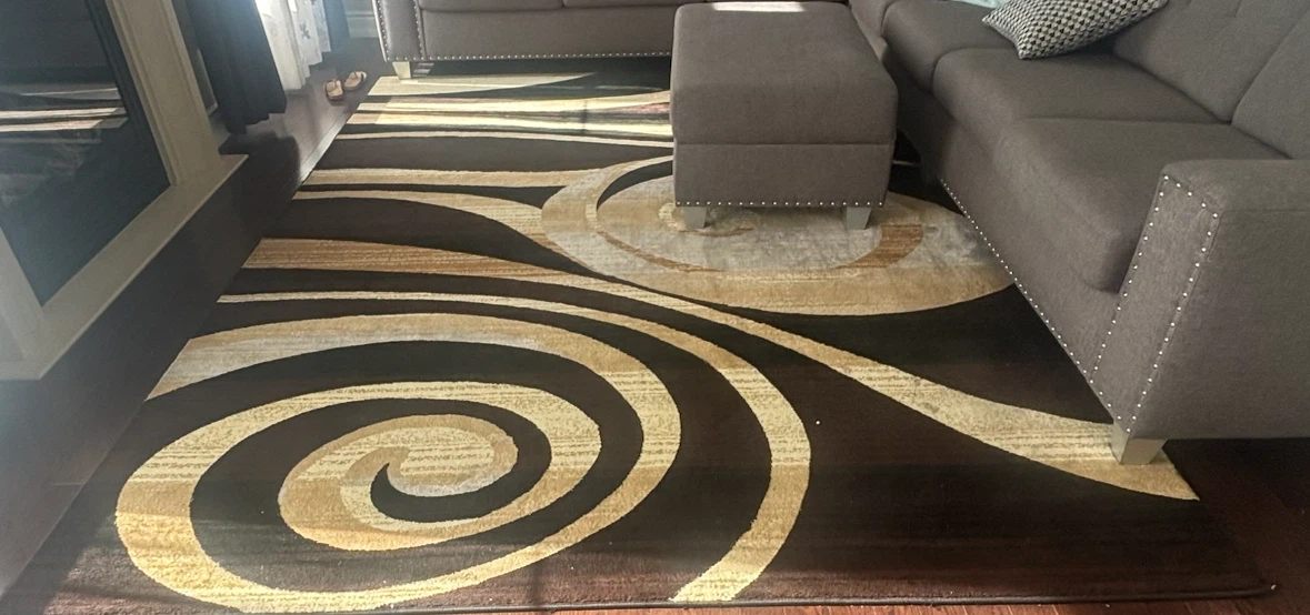 Abstract Swirl Area Rug