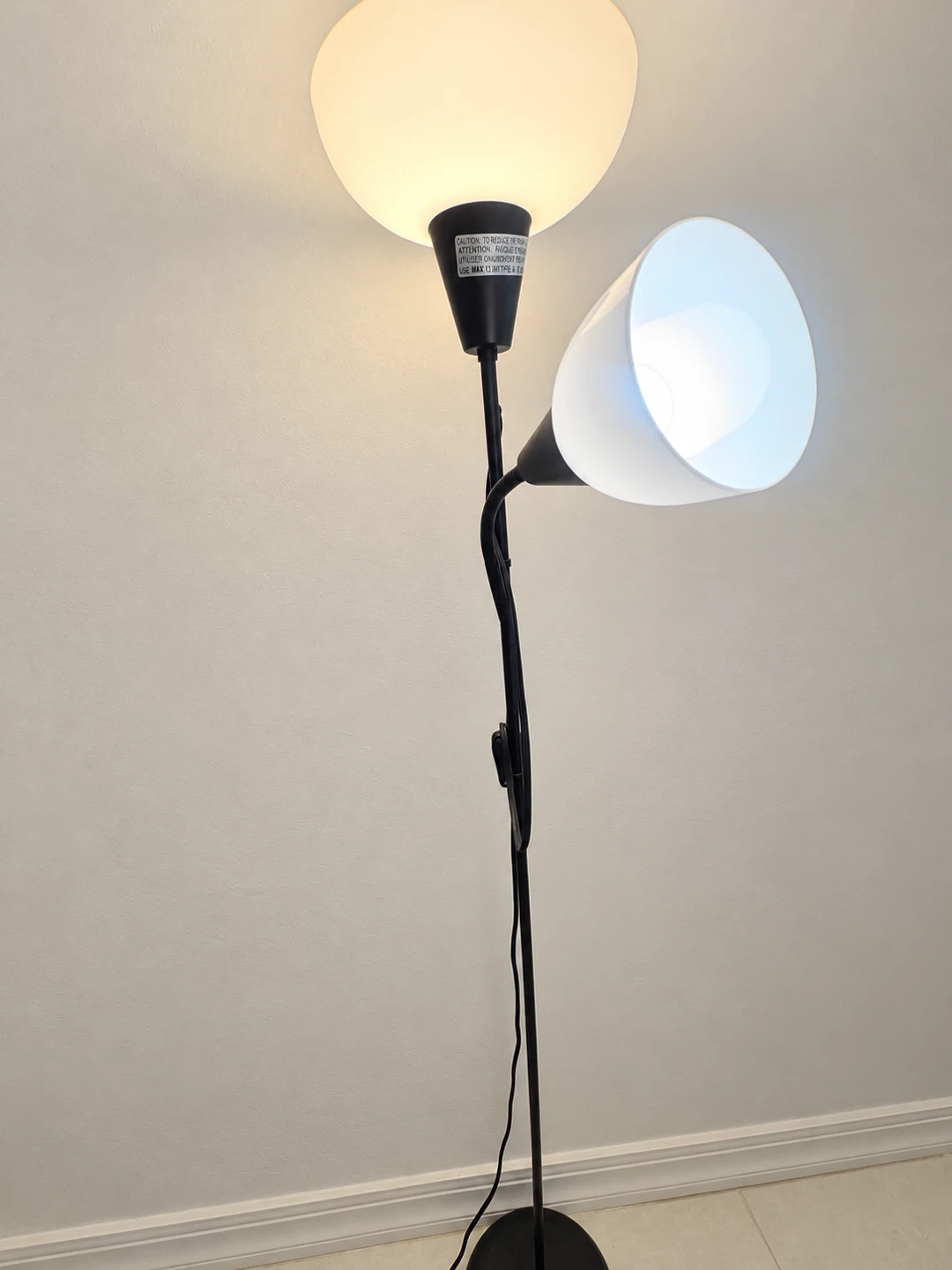 Black Mother-Daughter Floor Lamp