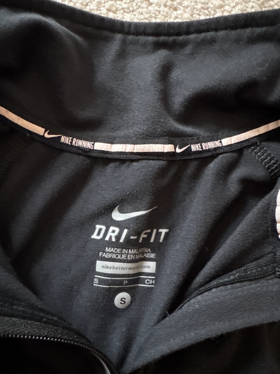 Nike Dri-FIT Running Half-Zip Top - Black - photo 3