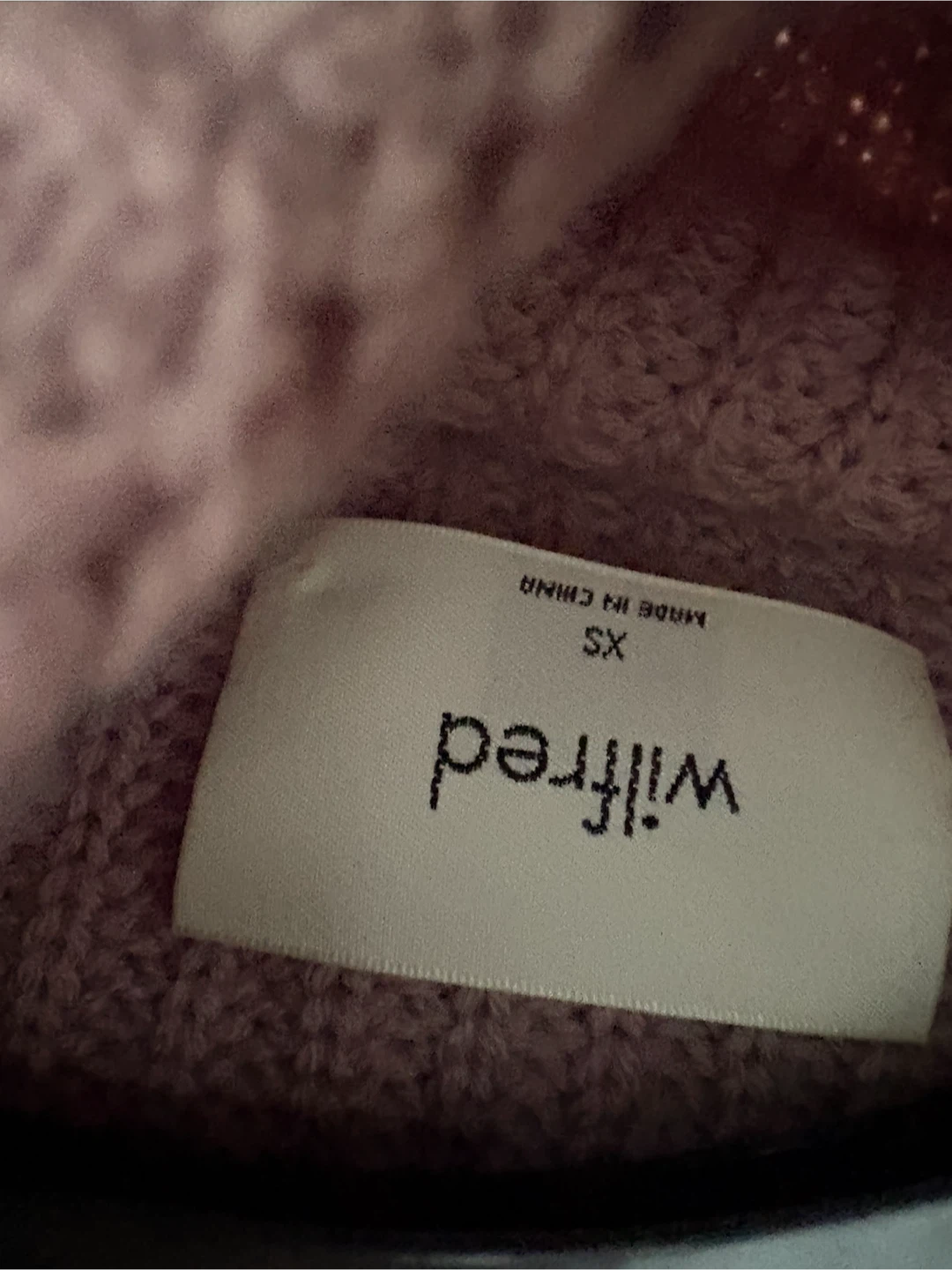 Wilfred Mock Neck Sweater - Mauve - XS - photo 2