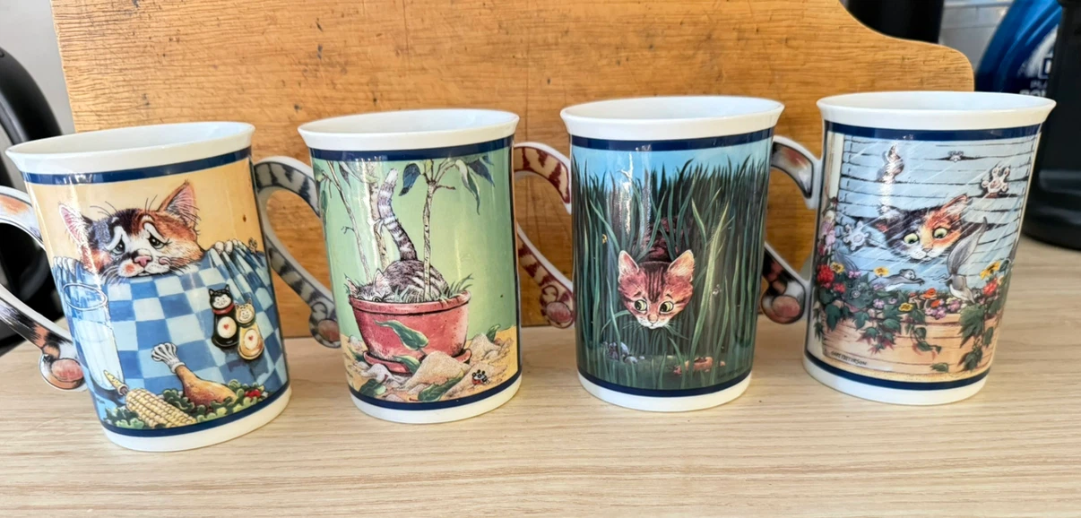 Danbury Mint Comical Cats Collector Mugs - photo 5