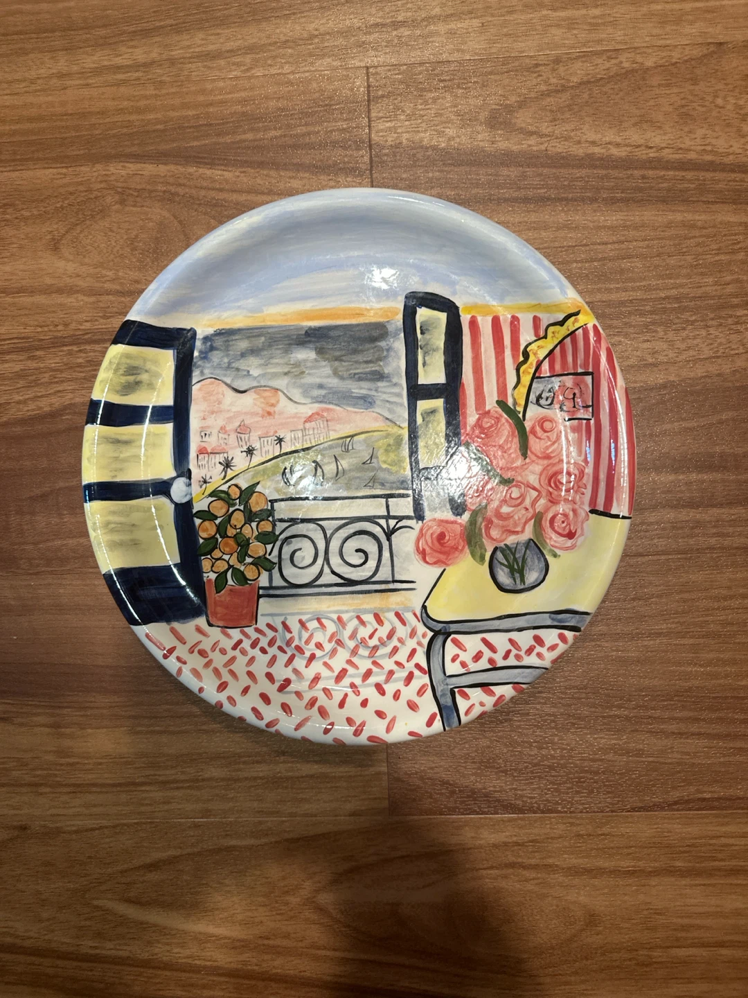 Hand-painted Ceramic Decorative Plate