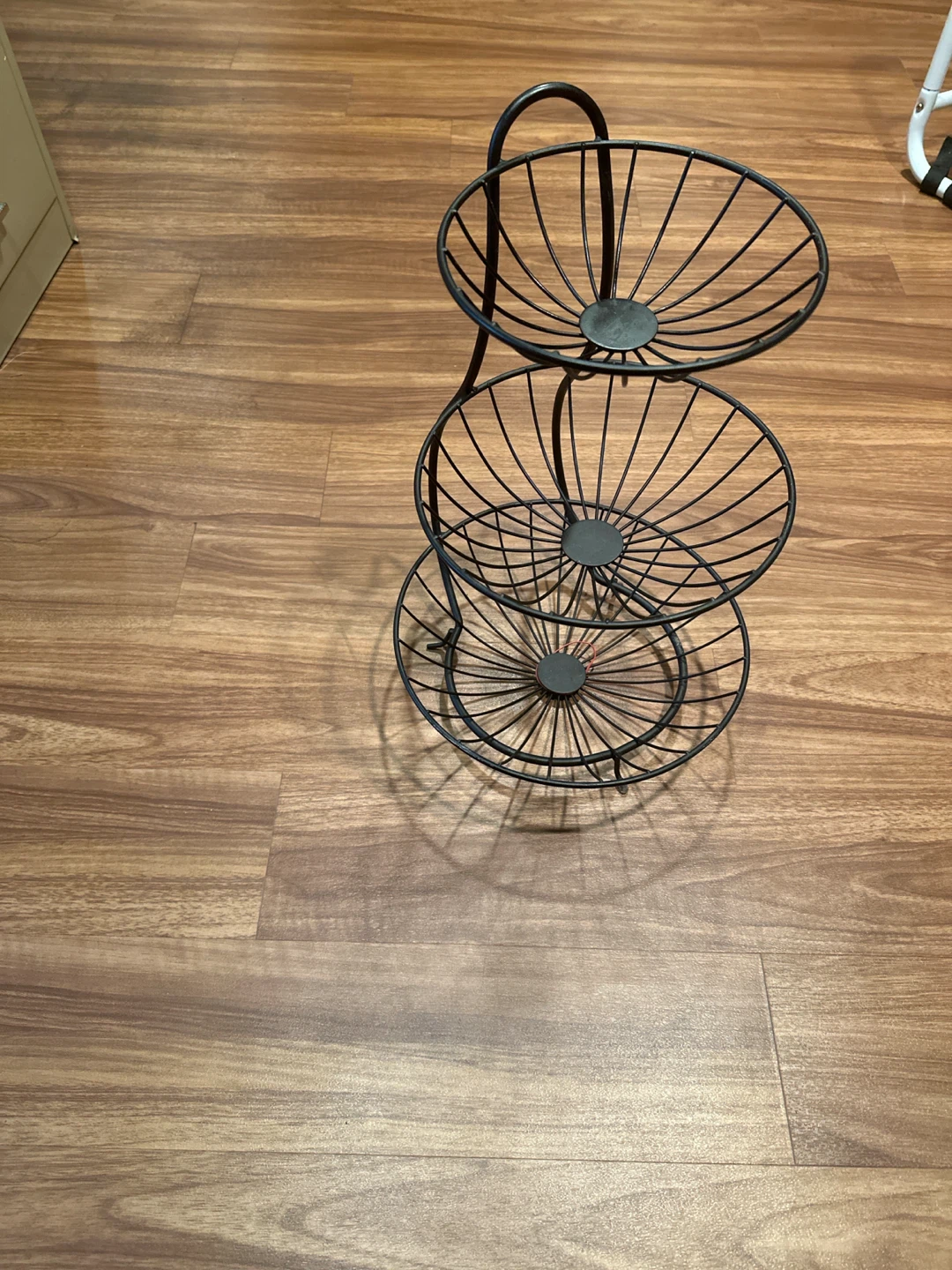 Three-Tier Black Wire Fruit Basket