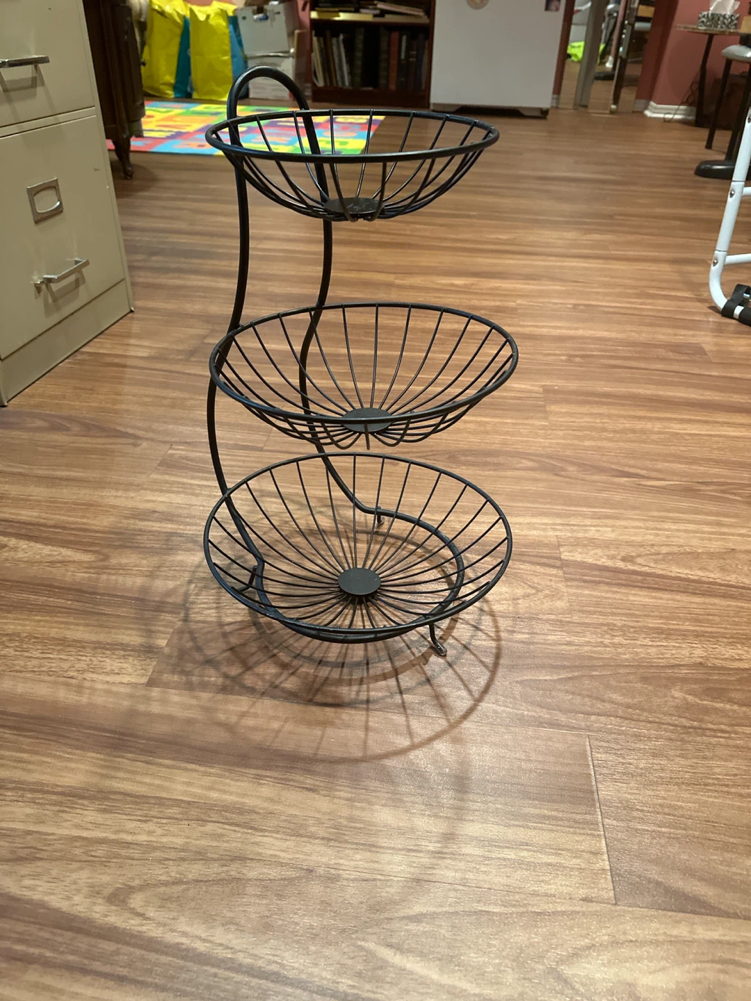 Three-Tier Black Wire Fruit Basket - photo 2