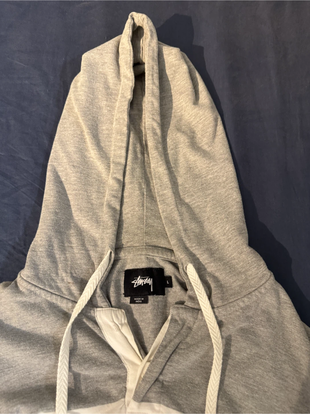 *Vintage Rare* Stussy Multi-Colour Pullover Hoodie Sz L - photo 3