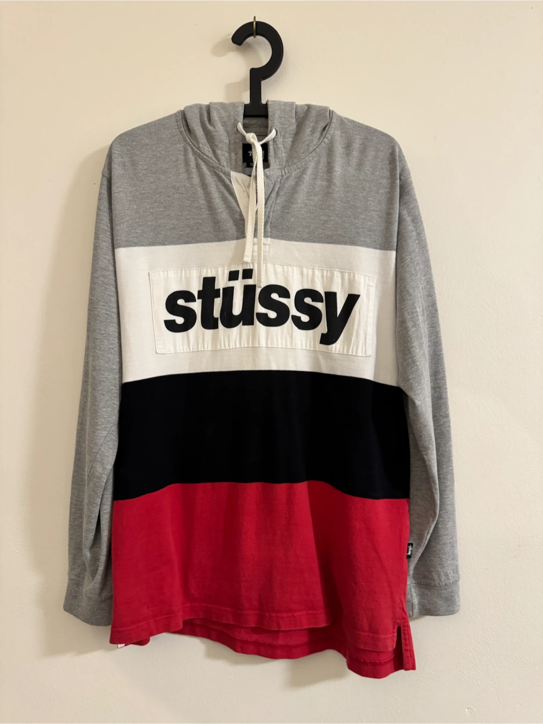 *Vintage Rare* Stussy Multi-Colour Pullover Hoodie Sz L - photo 5