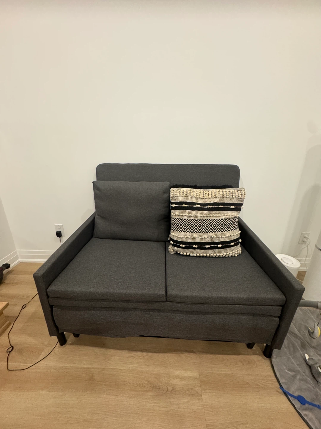 Dark Grey Convertible Sofa Bed
