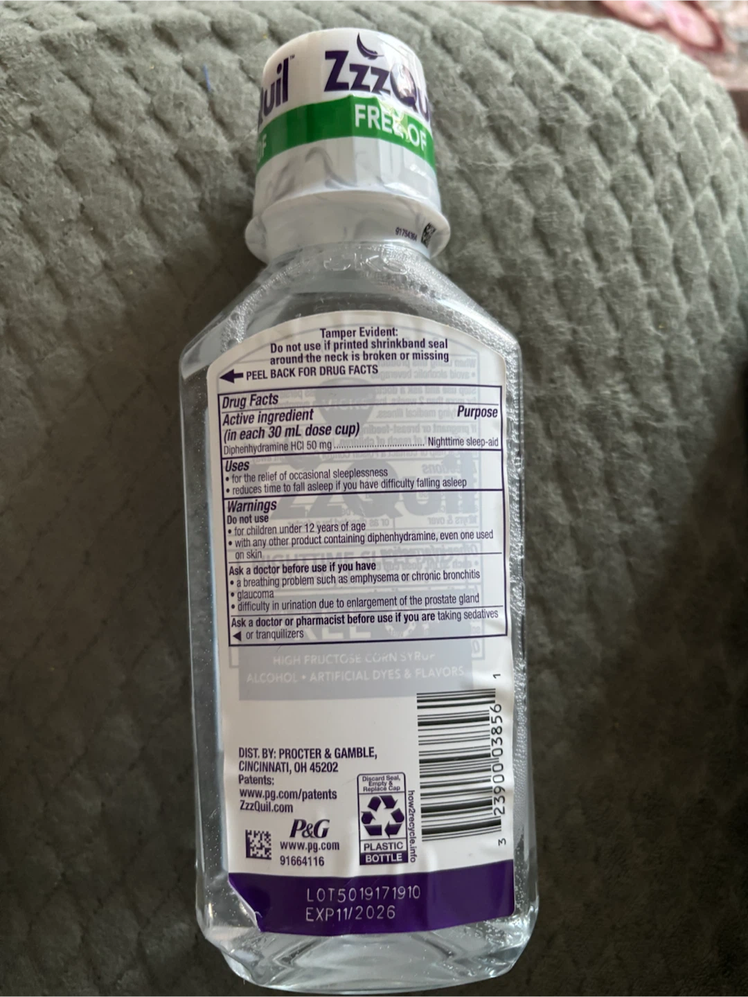 Vicks ZzzQuil Nighttime Sleep-Aid, Soothing Berry expiry 11/26 - photo 2