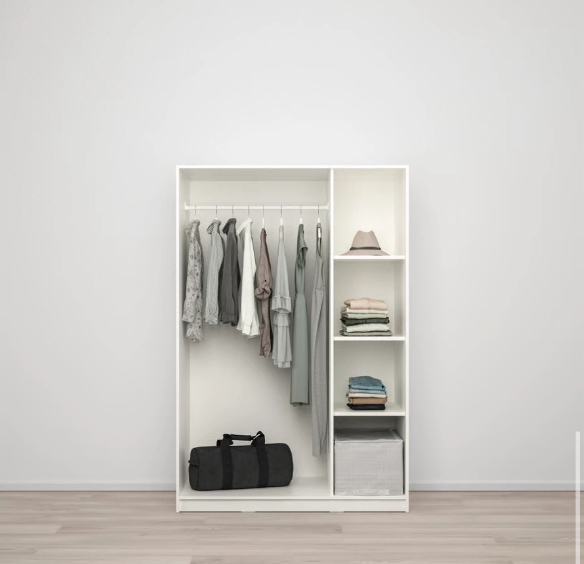 IKEA White 3-Door Wardrobe - photo 2