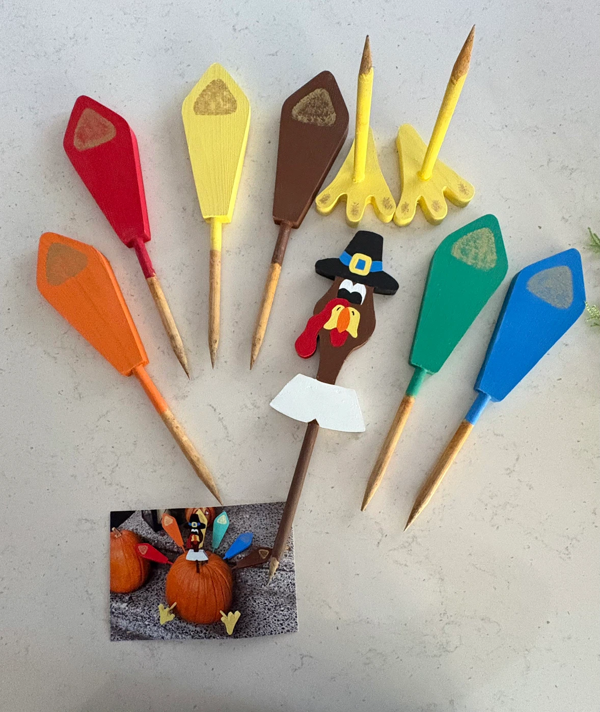 Thanksgiving DIY Pumpkin 🎃 Turkey Decoration Set