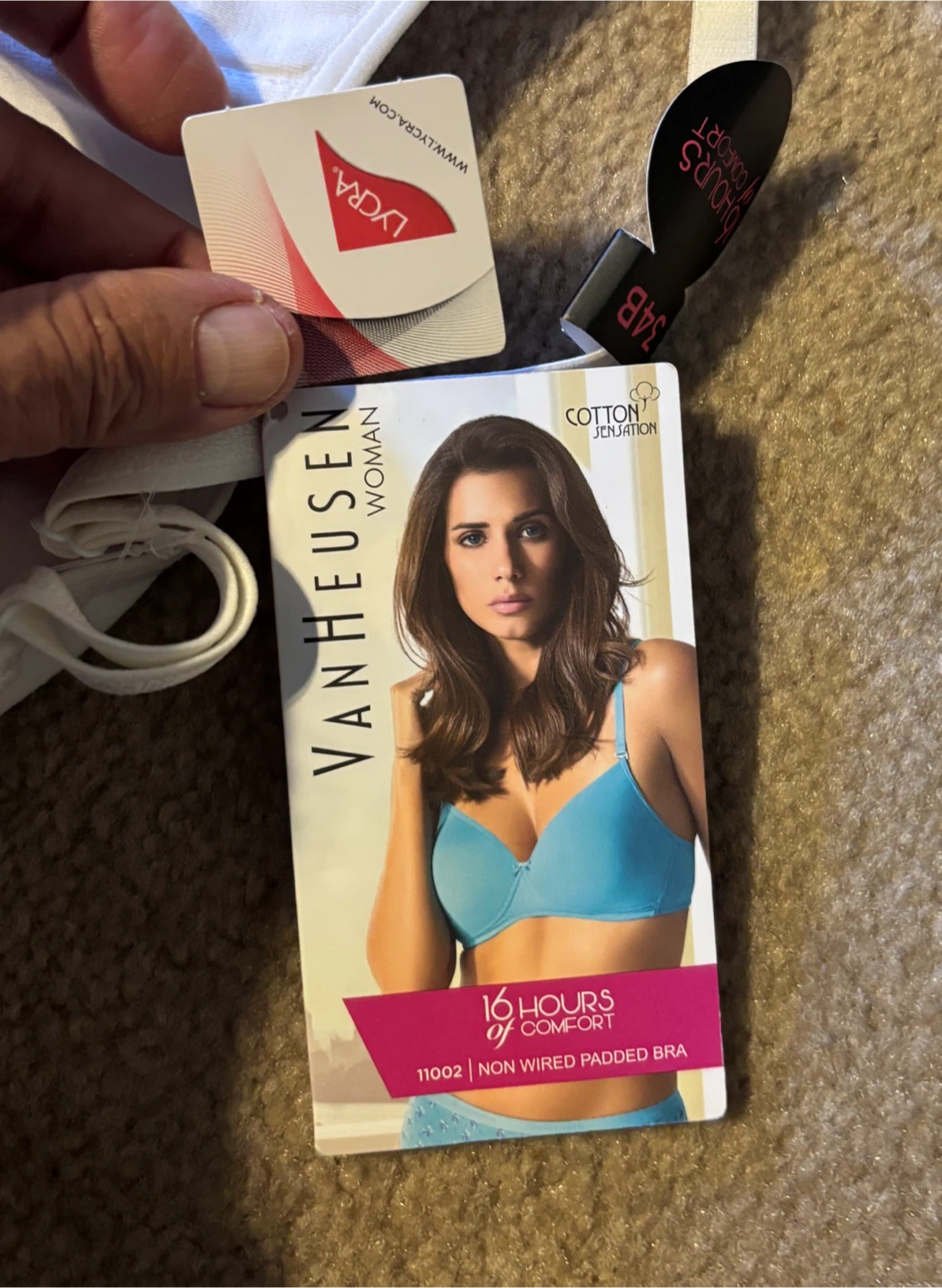Van Heusen Cotton Sensation Non-Wired Padded Bra (size 34B) - photo 3