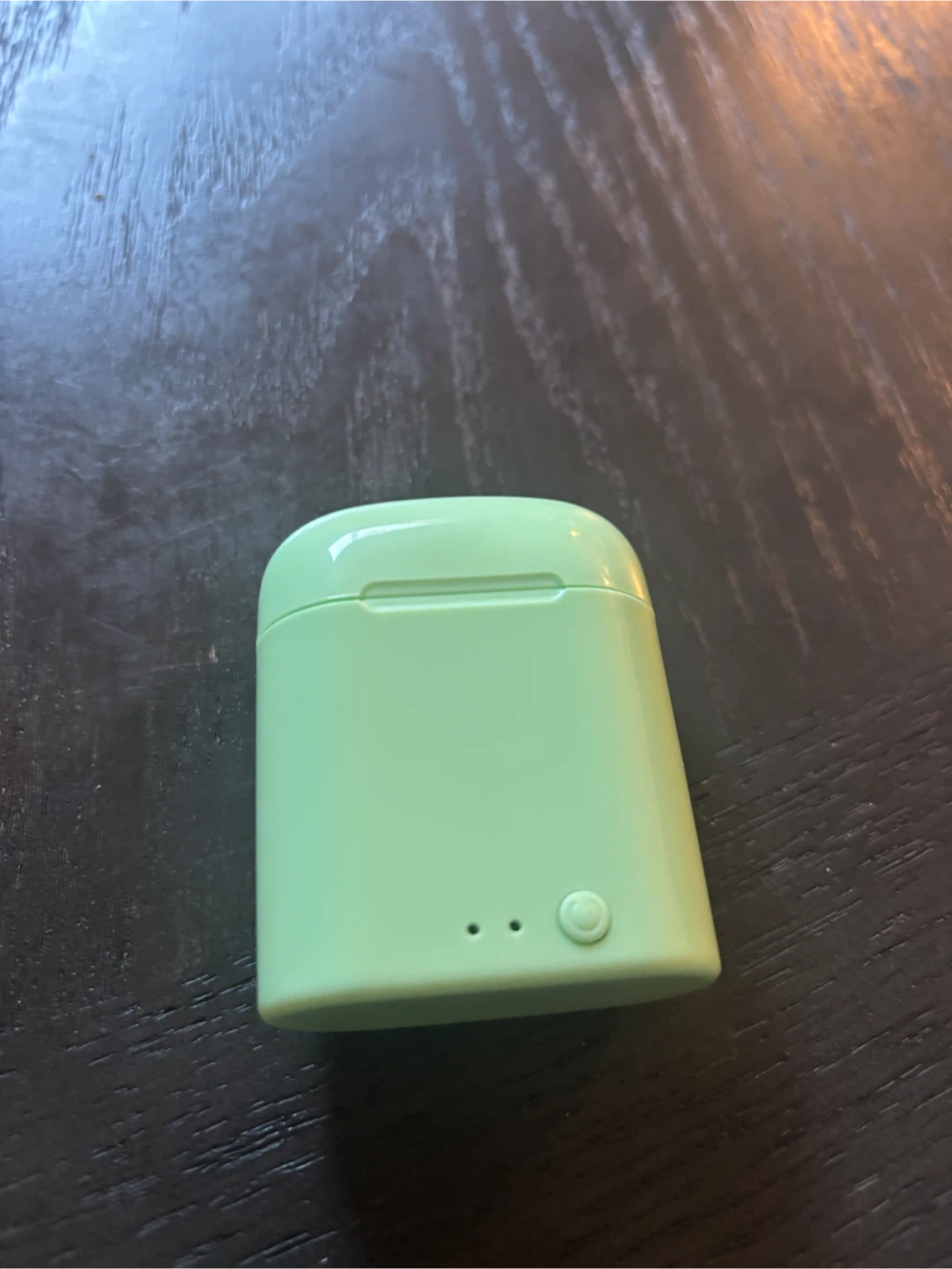 Light Green Wireless Earbuds with Charging Case