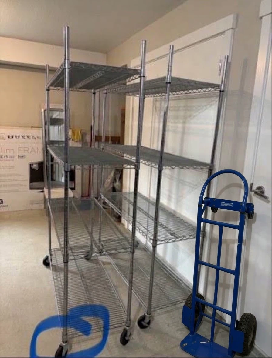 2 Costco Chrome Wire Shelving Units - photo 3